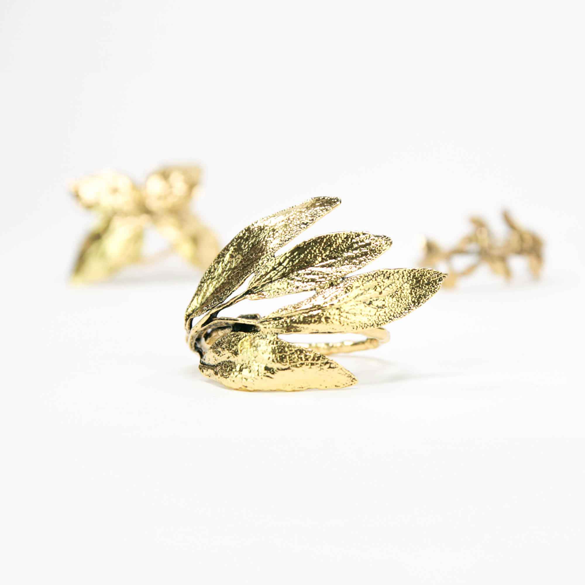 serviettenringe-gold-kraeuter-04 Napkin Rings HERBS, 4 pcs-Set