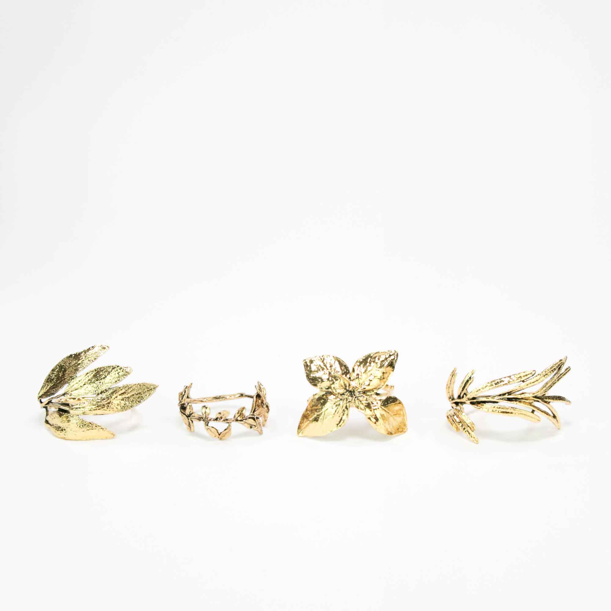 serviettenringe-gold-kraeuter-02 Napkin Rings HERBS, 4 pcs-Set