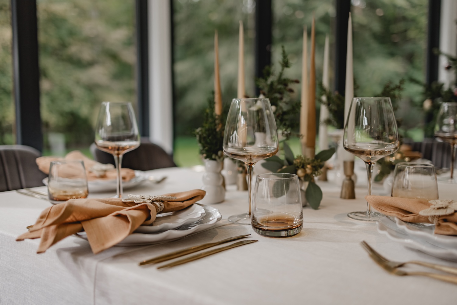 Red wine glass Broste Copenhagen AMBER
