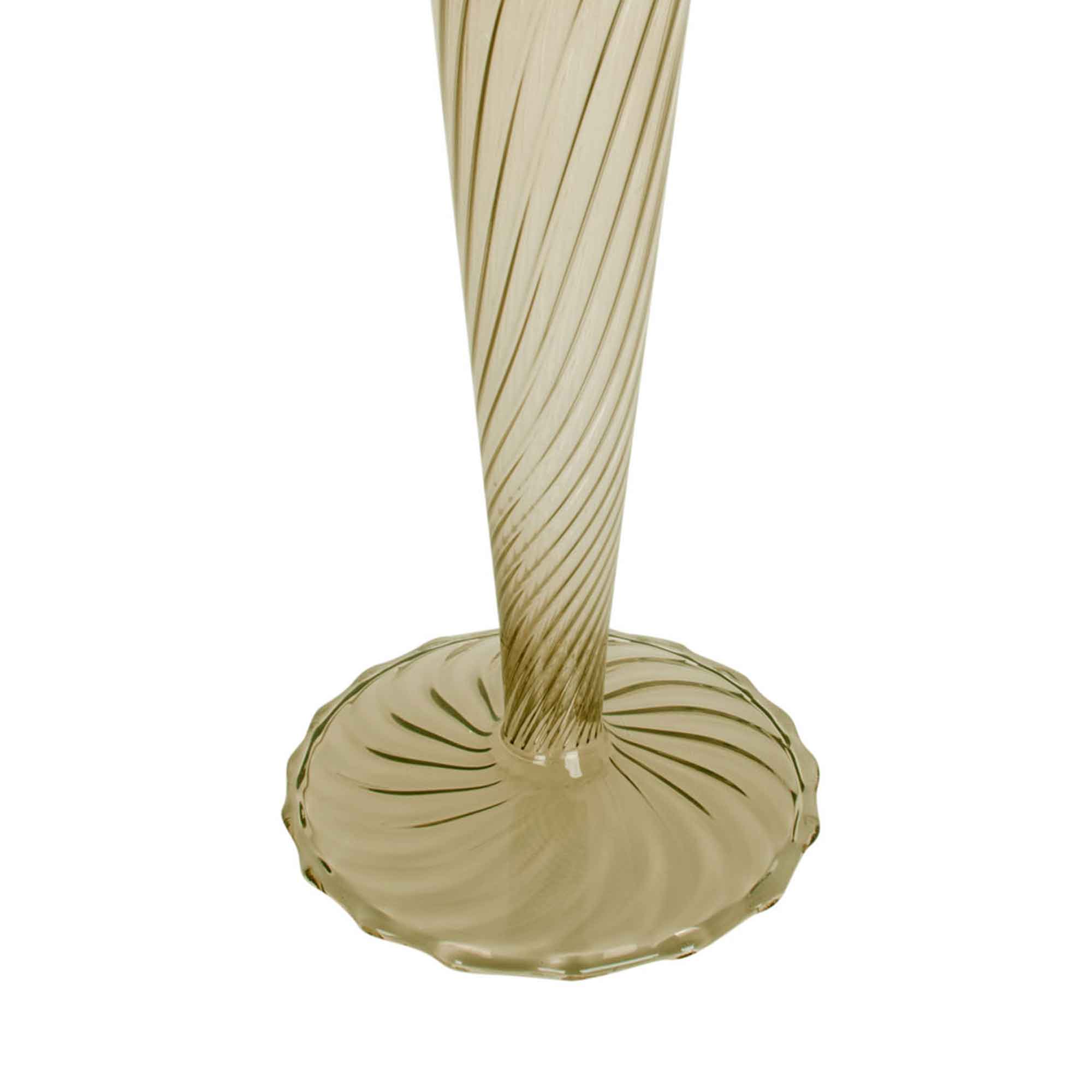 Candle Holder SWIRL olive, size L
