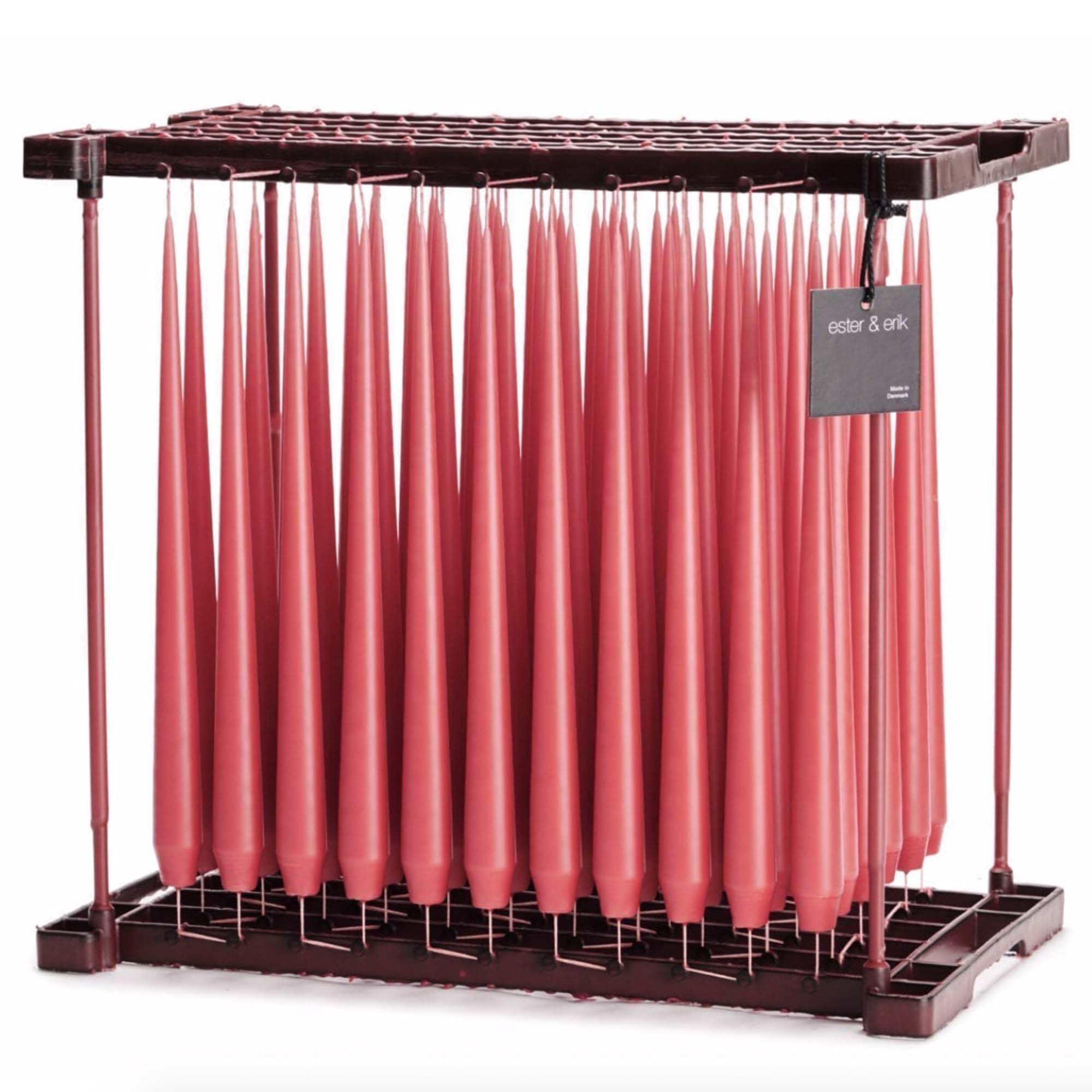 Ester-Erik-Spitzkerze-Taper-Candle-29-terracotta Ester & Erik taper candle CORAL RED | ROSEHIP - color no. 29, 2.6 x 32 cm