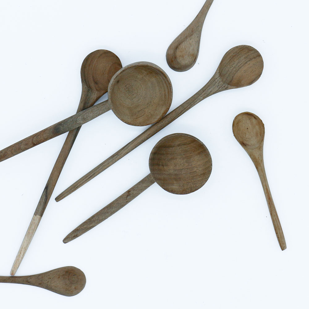 Handmade Spoons made of Walnut Wood - Set of 3