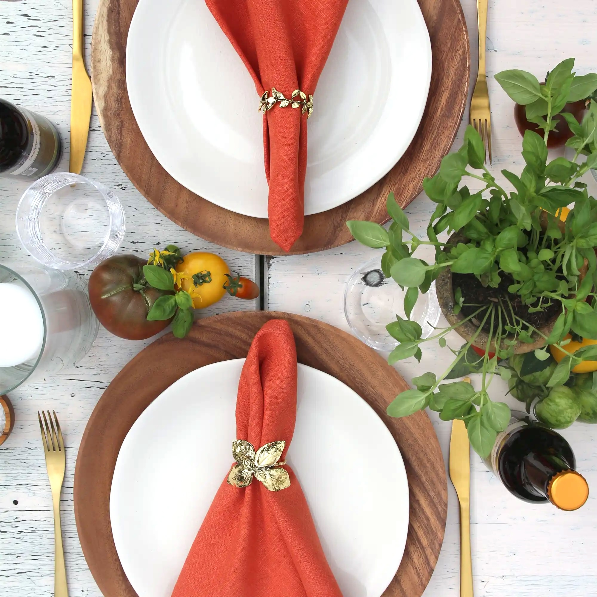 Napkin Rings HERBS, 4 pcs-Set