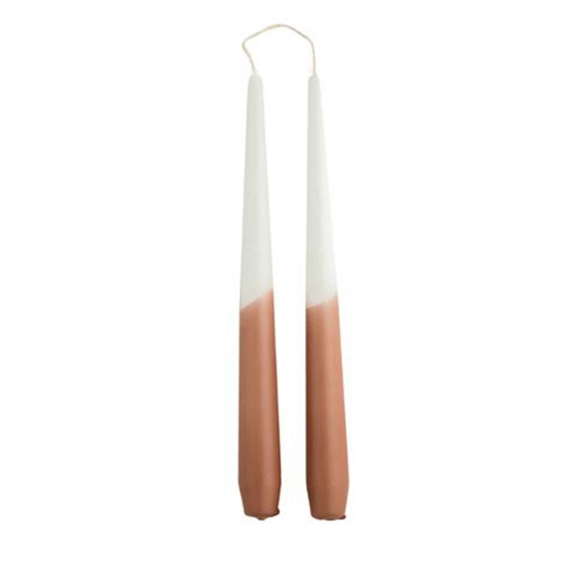 Dip Dye taper candles BLUSH - 2 pcs.