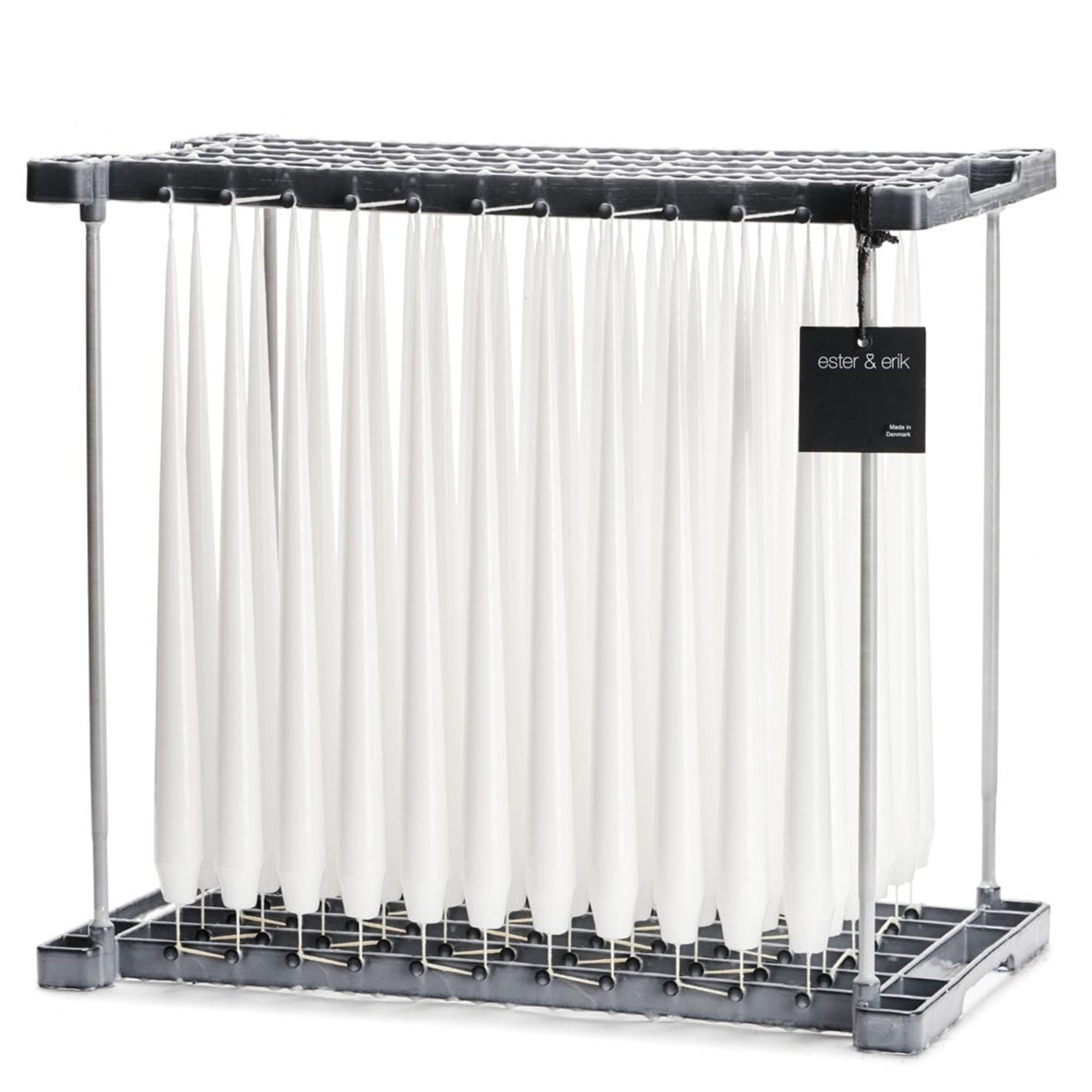 Ester-Erik-Spitzkerze-Taper-Candle-weiss-white-31-2 Ester & Erik taper candle WHITE | PURE WHITE - color no. 31, 2.6 x 32 cm