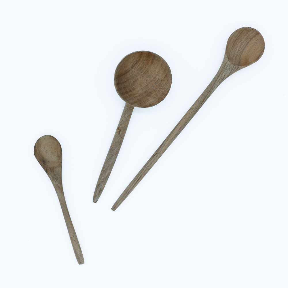 Handmade Spoons made of Walnut Wood - Set of 3