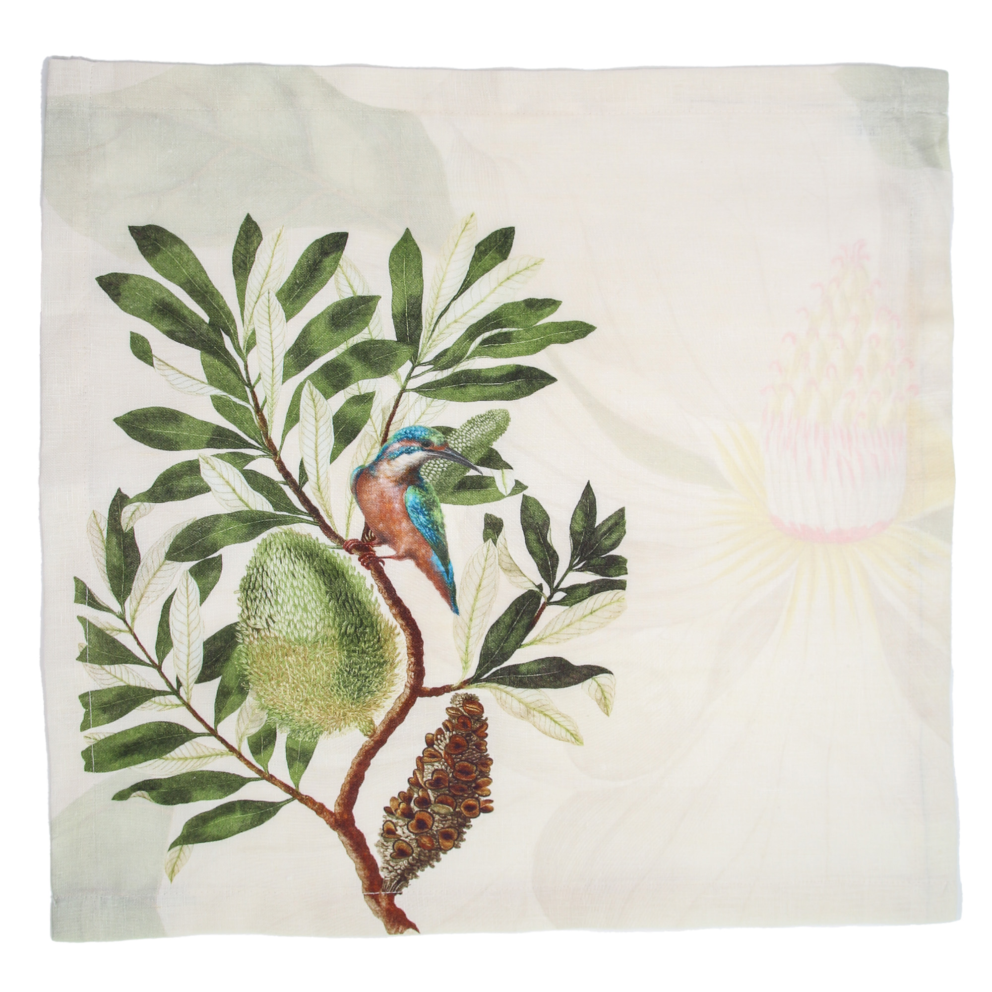 4er Set Leinenservietten MAGNOLIA