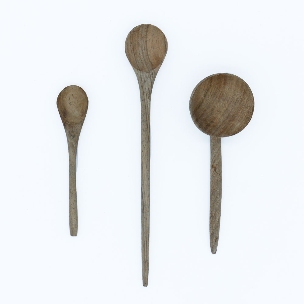 Handmade Spoons made of Walnut Wood - Set of 3