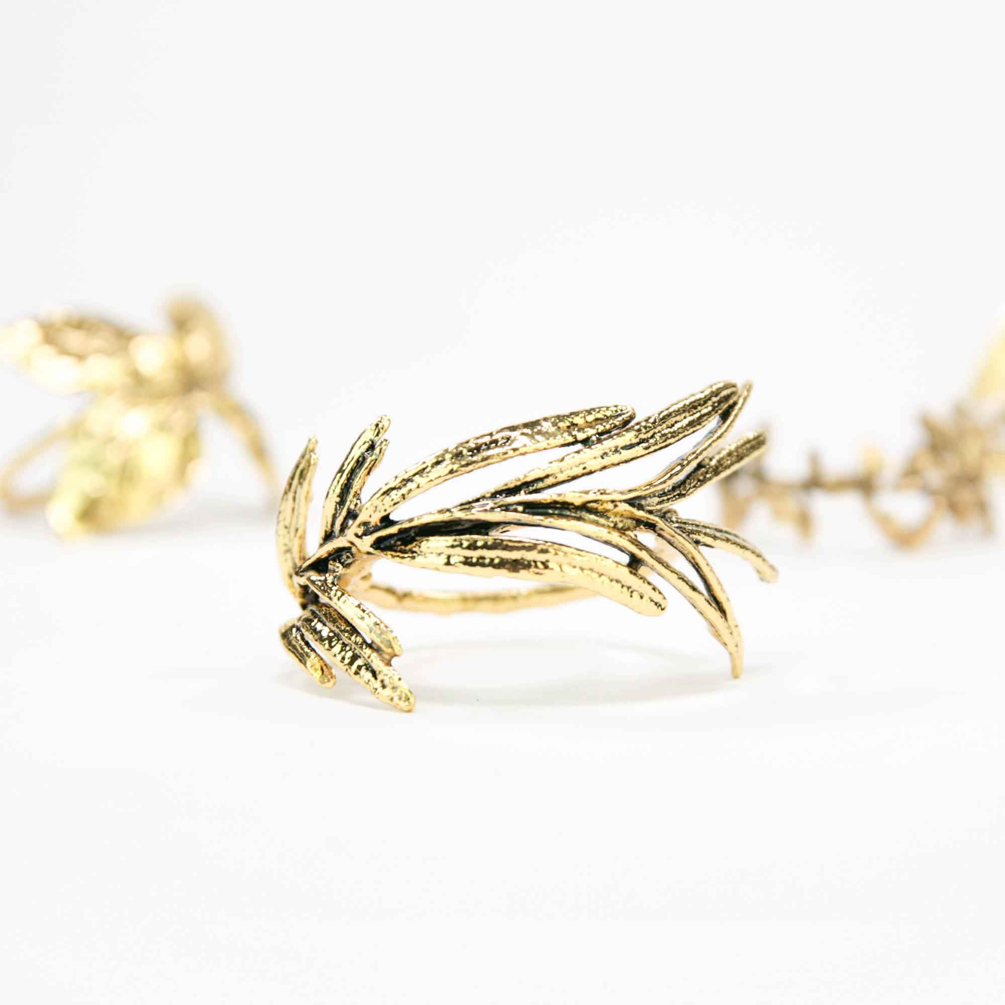 serviettenringe-gold-kraeuter-06 Napkin Rings HERBS, 4 pcs-Set