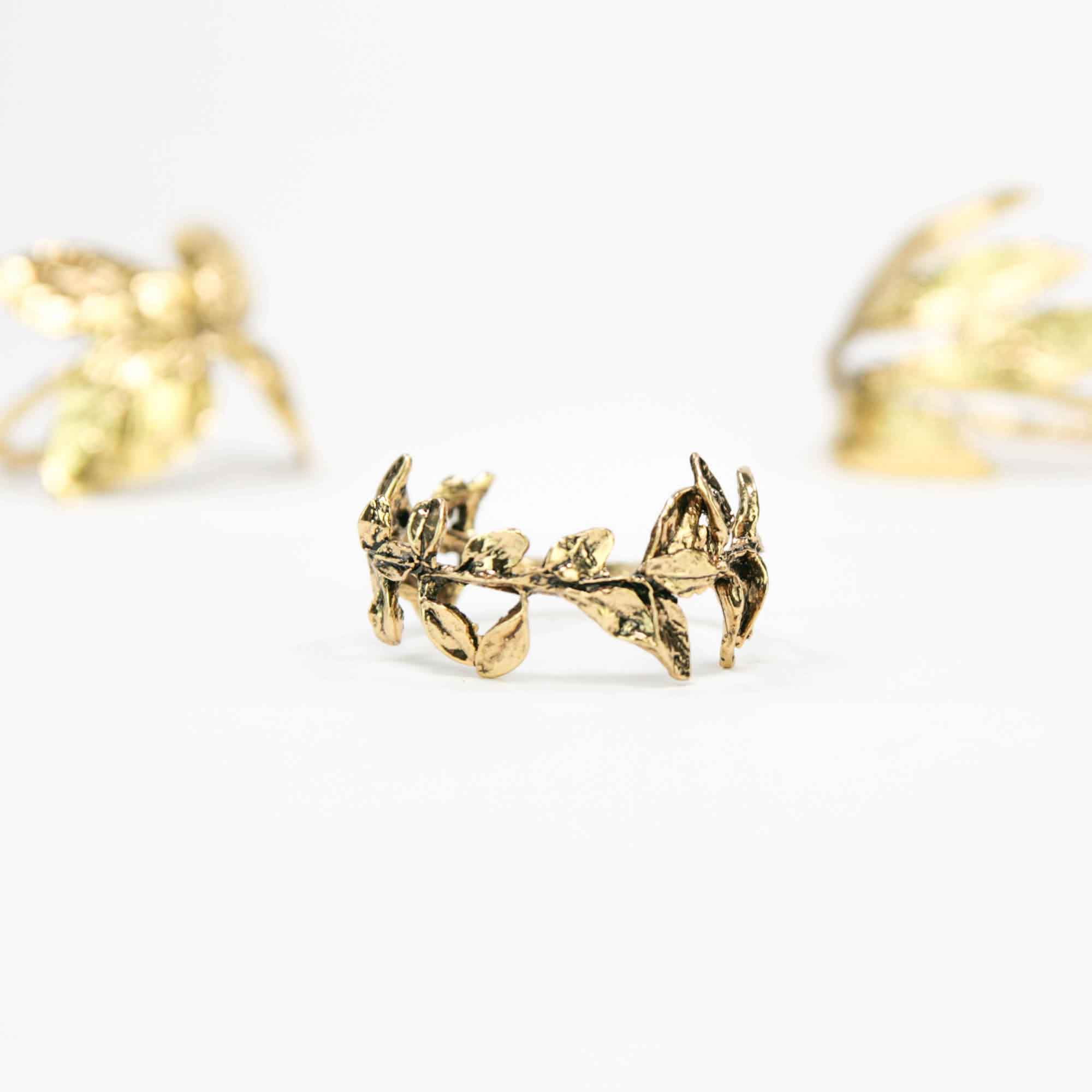 serviettenringe-gold-kraeuter-05 Napkin Rings HERBS, 4 pcs-Set