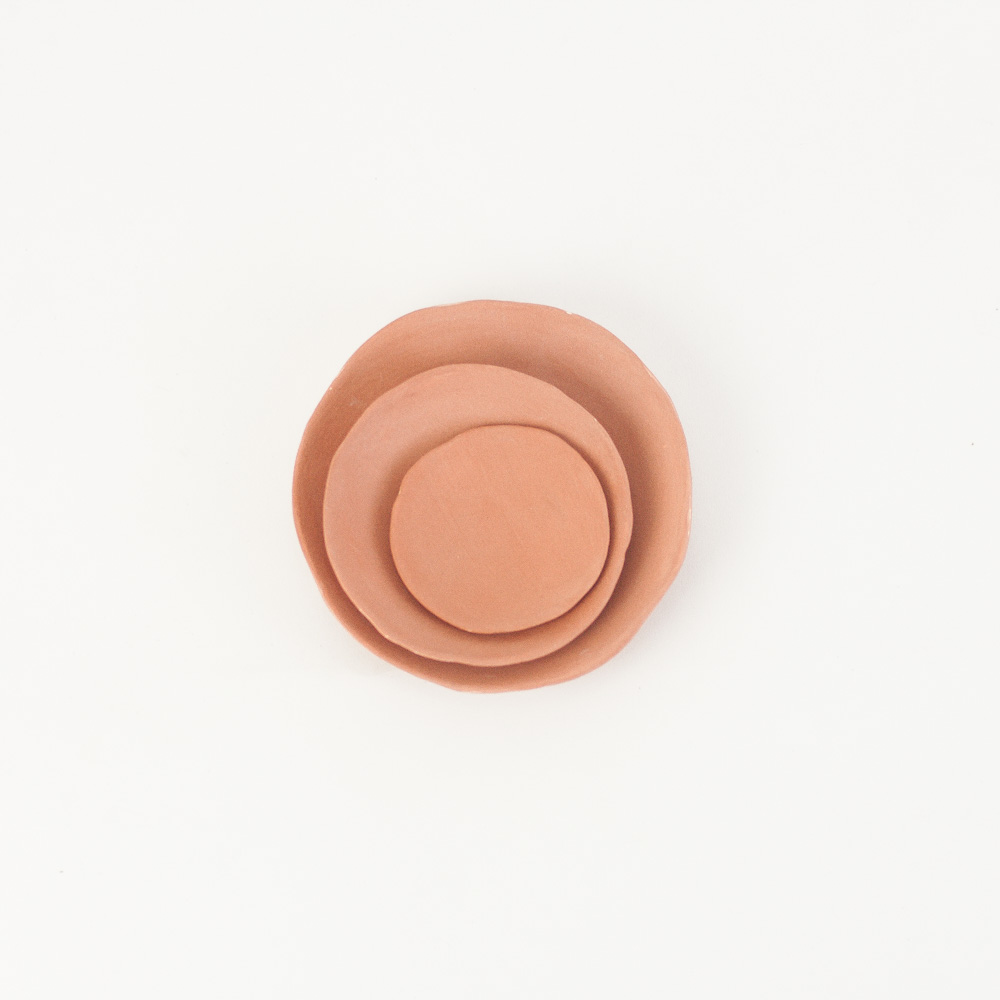Styling Dish Set ENGOBE - Set of 3 | terracotta matte