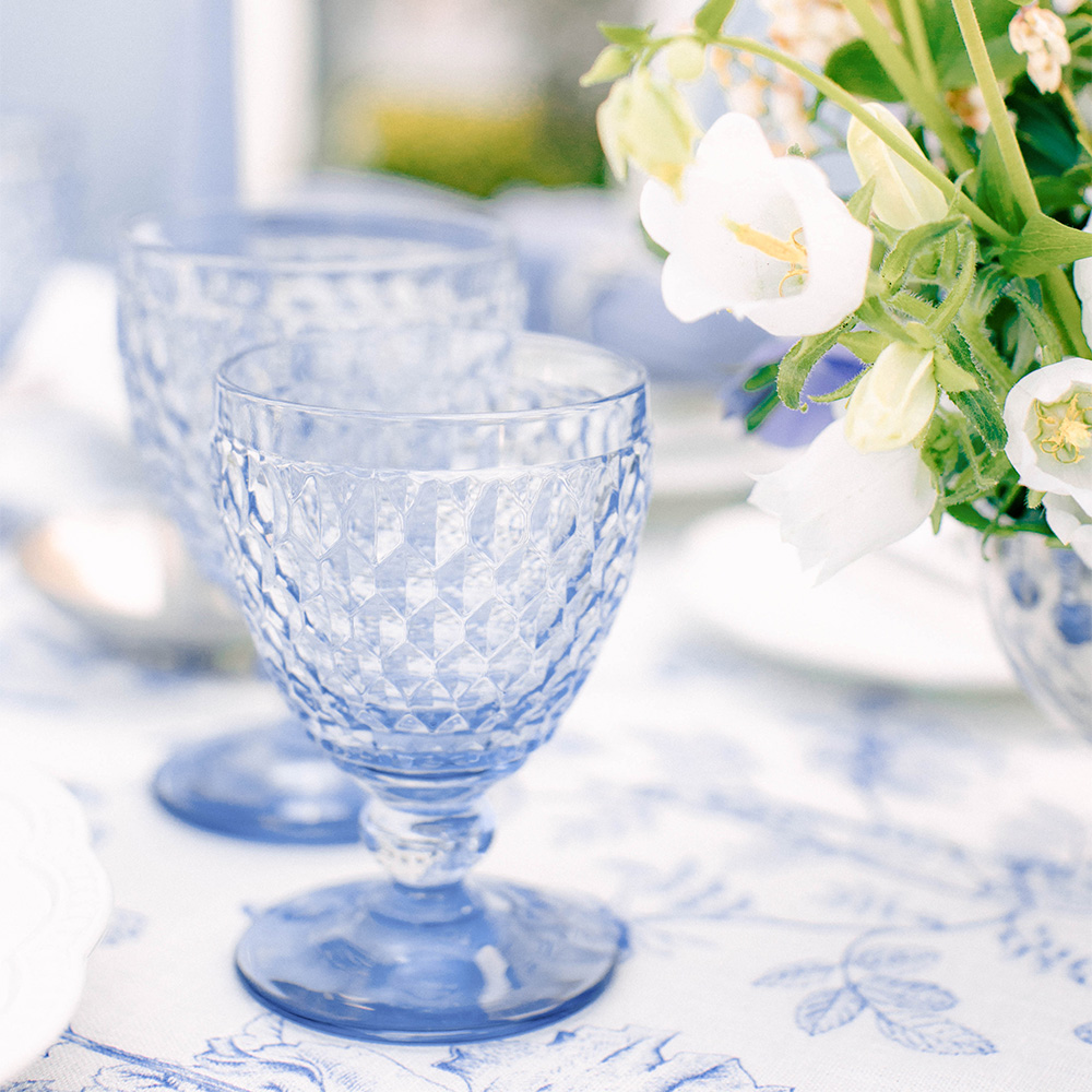 Villeroy & Boch Weißweinglas BOSTON blau, 4er Set Villeroy & Boch Weißweinglas BOSTON blau, 4er Set