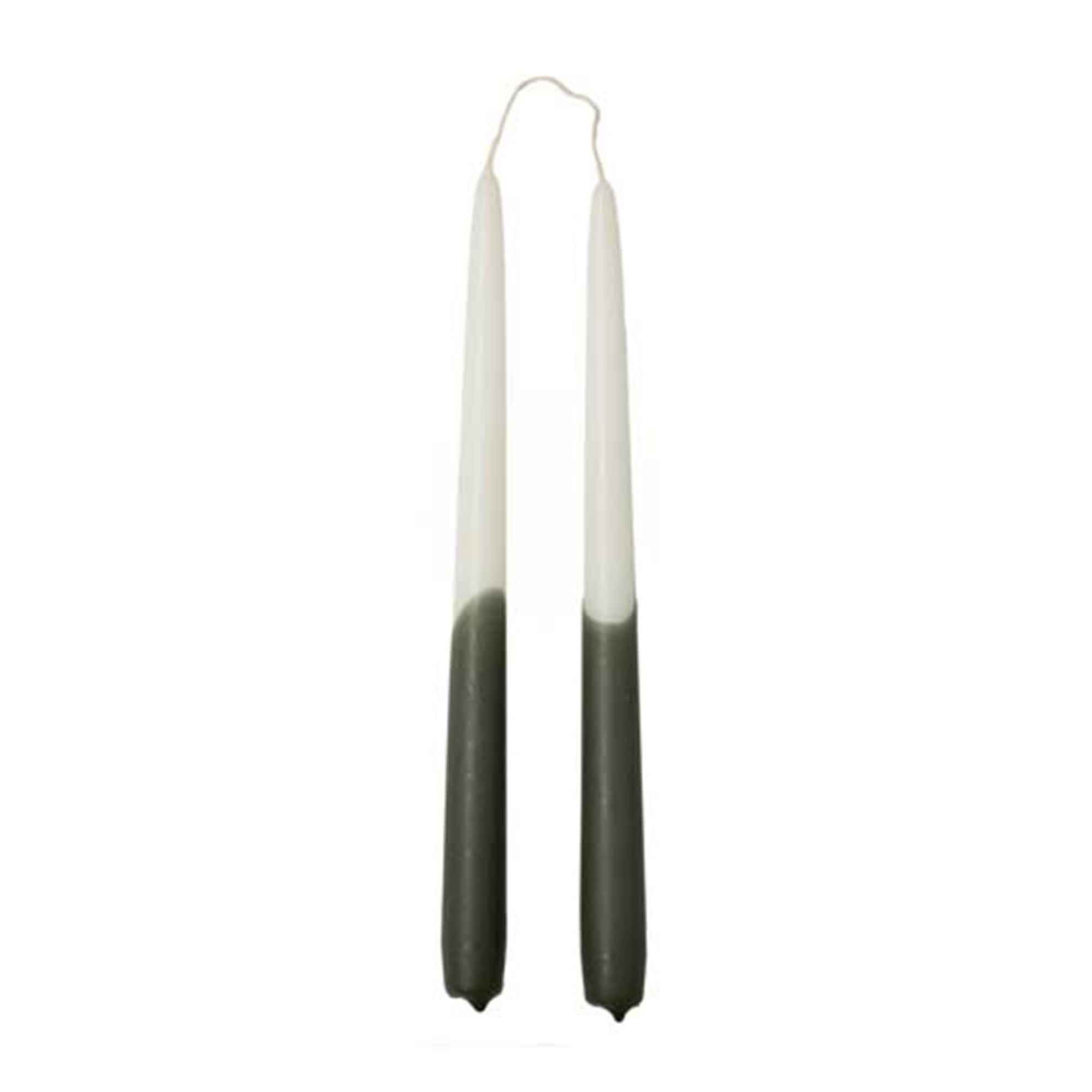 Dip Dye taper candles STONE - 2 pcs.