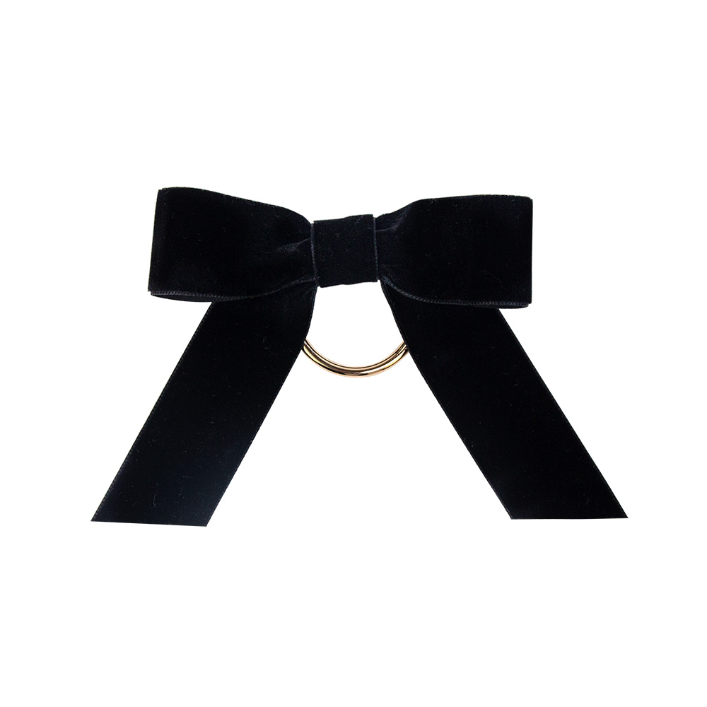 4er Set Serviettenring SAMTSCHLEIFE VELVET schwarz 4er Set Serviettenring SAMTSCHLEIFE VELVET schwarz