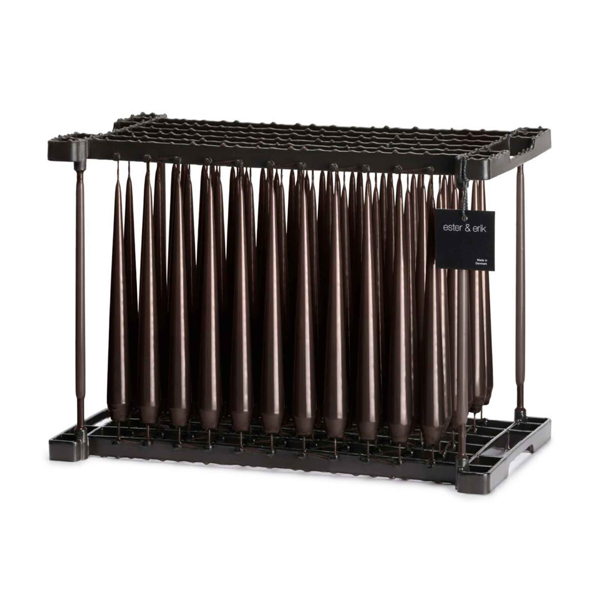 Ester & Erik taper candles ESPRESSO - color no. 79, 2.6 x 32 cm Ester & Erik taper candles ESPRESSO - color no. 79, 2.6 x 32 cm